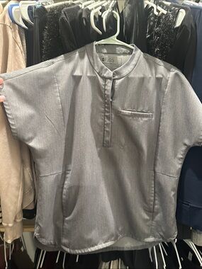 Figs womens Silver Gray scrub top